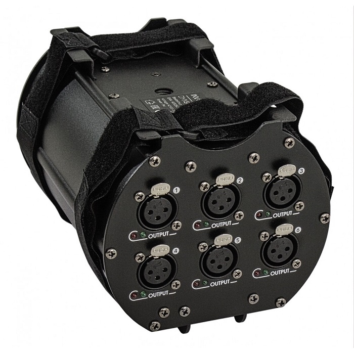INVOLIGHT DMXS6 6-weg DMX Splitter/Repeater met PowerCon