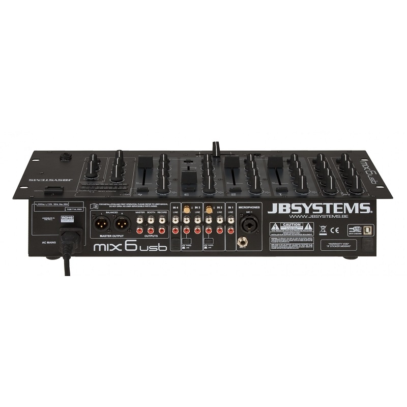 JB SYSTEMS B00122 MIX 6 USB DJ Mixer