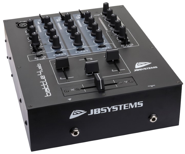 JB SYSTEMS Battle4-USB DJ Mixer met 9 inputs/4 kanalen