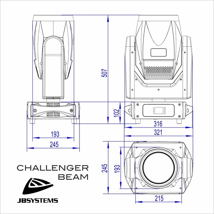 JB SYSTEMS CHALLENGER Beam Moving Head