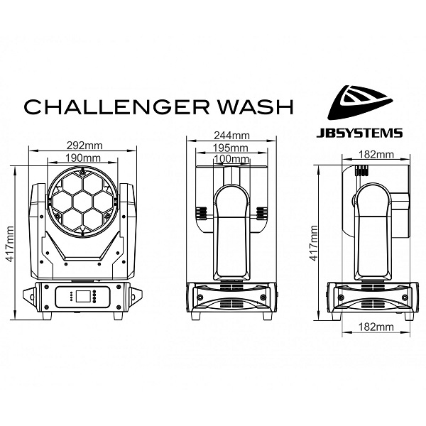JB SYSTEMS CHALLENGER WASH Moving Head Wash