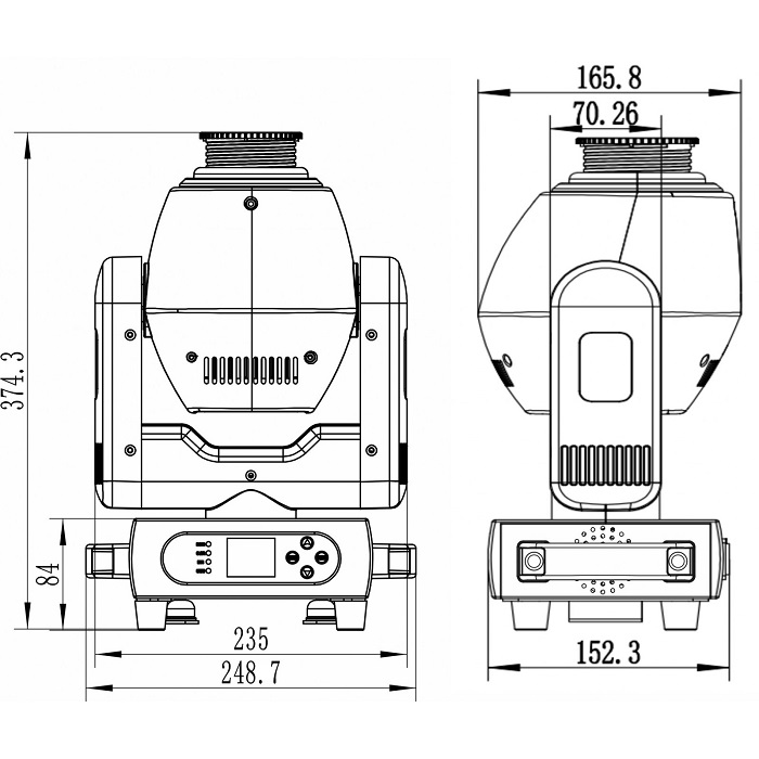 JB SYSTEMS Explorer Spot 120W LED Moving Head