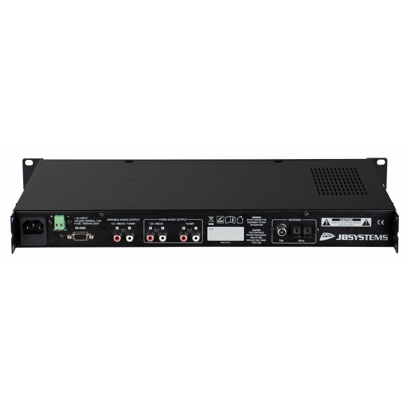 JB SYSTEMS USB 3.1-RDS CD/USB/SD speler en RDS tuner