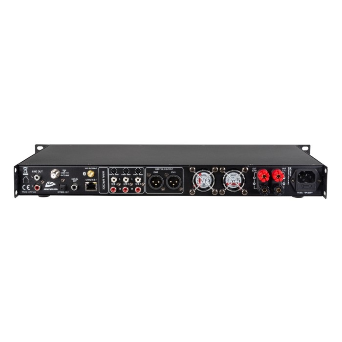 JB SYSTEMS Webamp 200 Versterker 2 x 250 W met geïntegreerde audiospeler