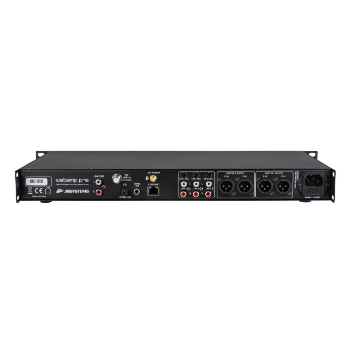 JB SYSTEMS Webamp Pre Mengversterker met geïntegreerde audiospeler