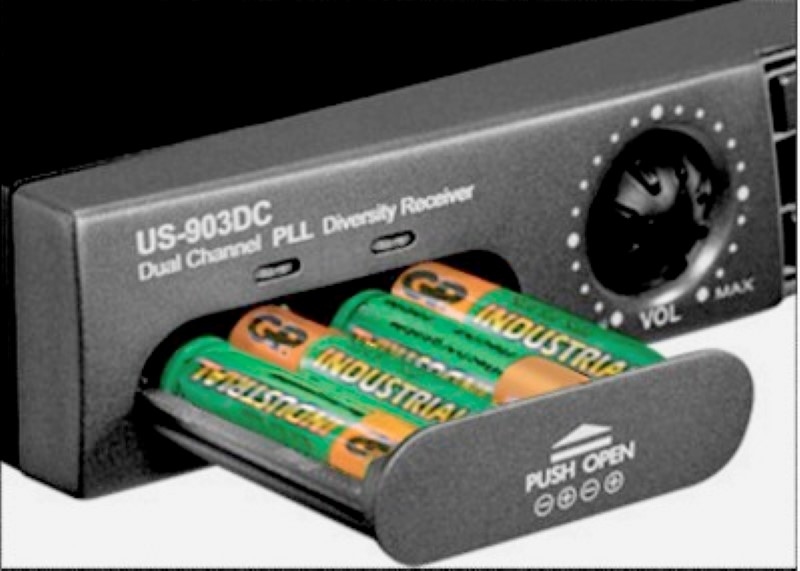 JTS US-903DCPRO/5 dubbele microfoonontvanger