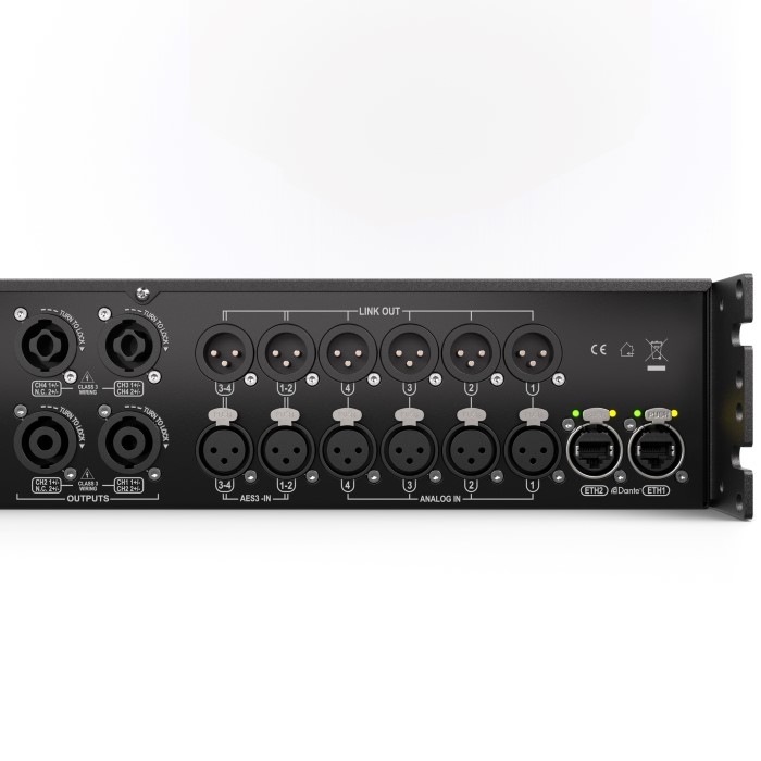 LD SYSTEMS ADA 8 K4 4kanaals Versterker DSP & Dante
