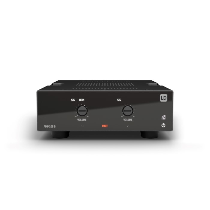 LD SYSTEMS AMP 205 D Compacte Versterker met Dante 2 x 50W @ 4 Ohm