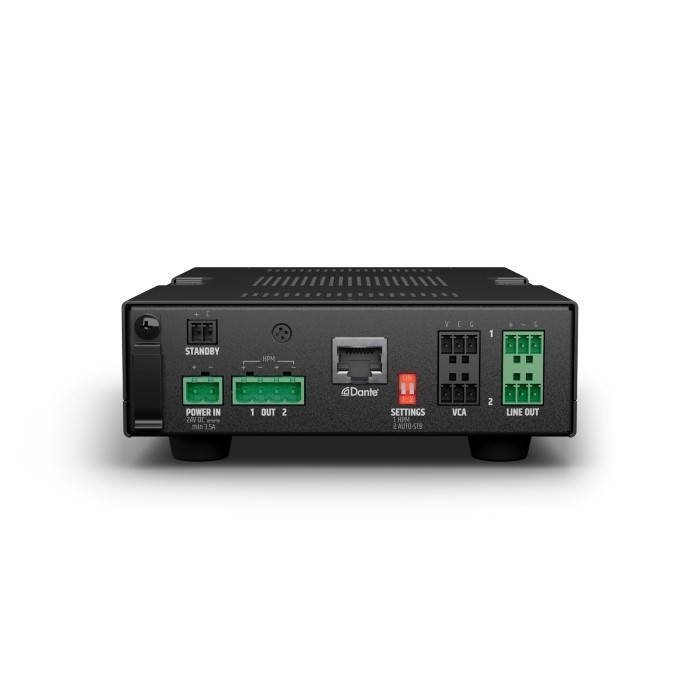LD SYSTEMS AMP 205 D Compacte Versterker met Dante 2 x 50W @ 4 Ohm