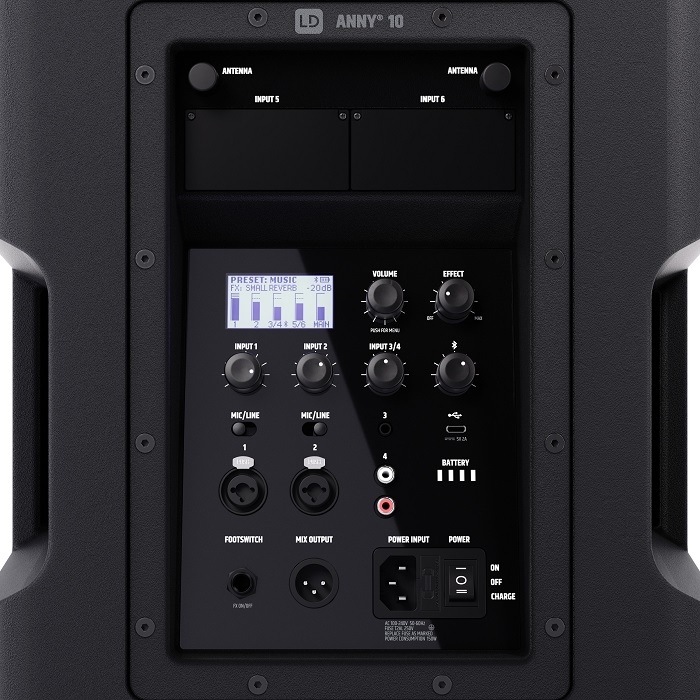 LD SYSTEMS ANNY 10 Draagbaar Sound System met Accu
