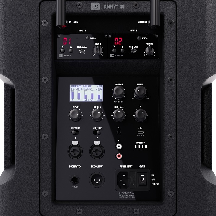 LD SYSTEMS ANNY 10 HHD2 Draagbaar Soundsystem