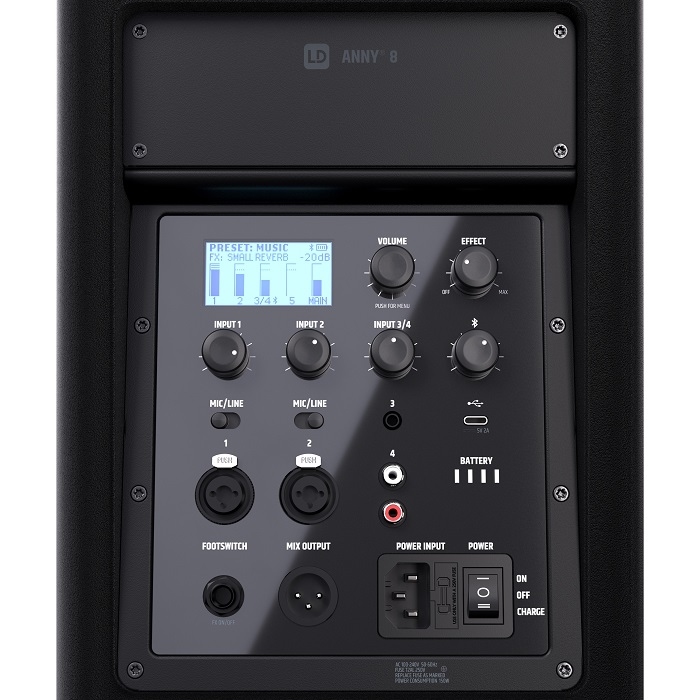 LD SYSTEMS ANNY 8 Draagbaar Sound System met Accu