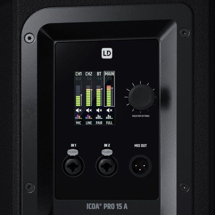 LD SYSTEMS ICOA® PRO 15 A Actieve 15 inch Coaxiale Speaker
