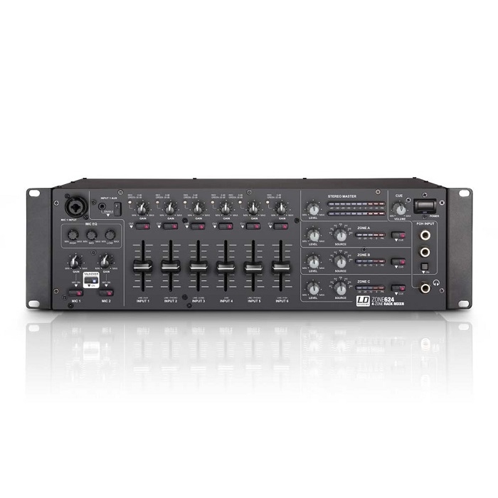 LD SYSTEMS LD ZONE 624 19 inch 4-zone mixer - per stuk
