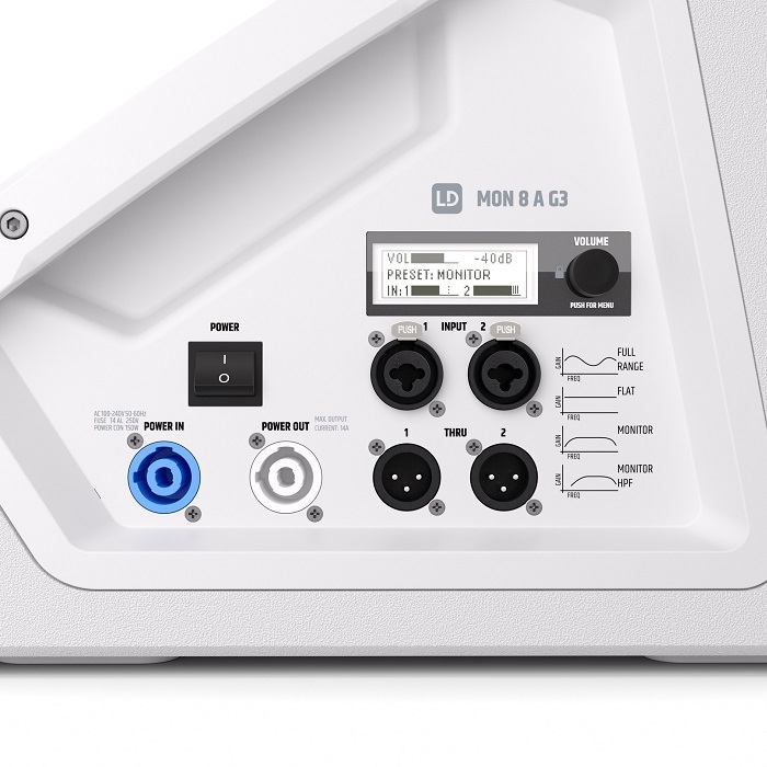 LD SYSTEMS LDMON8AG3W Coaxiale Actieve Stage Monitor 8 inch