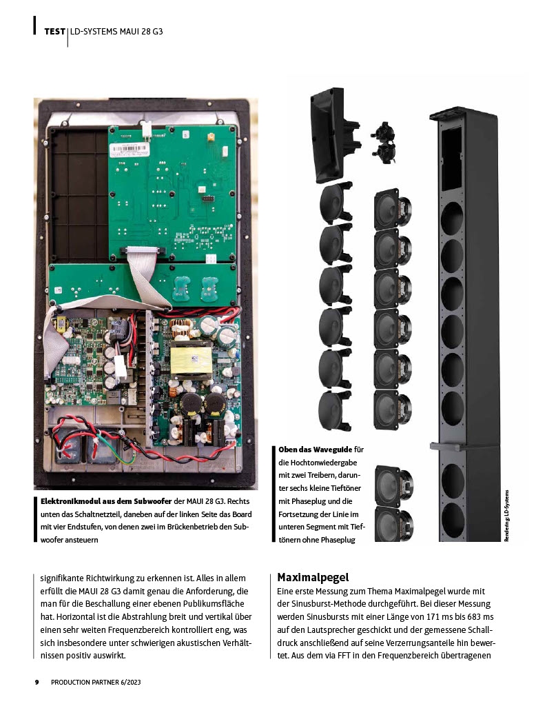 LD SYSTEMS MAUI 28 G3 Dubbel Cardioide Kolom PA Systeem