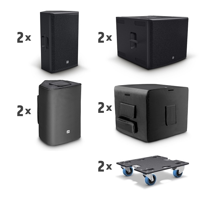 LD SYSTEMS STINGER G3 BASIC SET A Actief PA Systeem 1900W