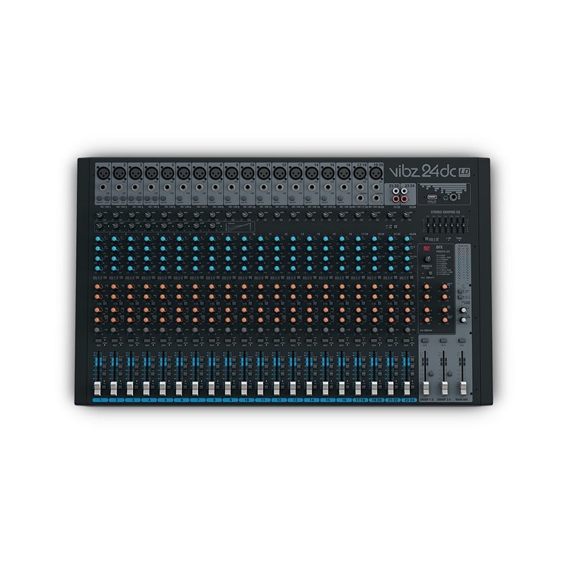 LD SYSTEMS VIBZ 24DC - 24 kanaals mixer DFX en Compressor