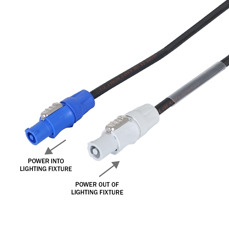 LEDJ CABL228 Neutrik PowerCON Link Cable 1m