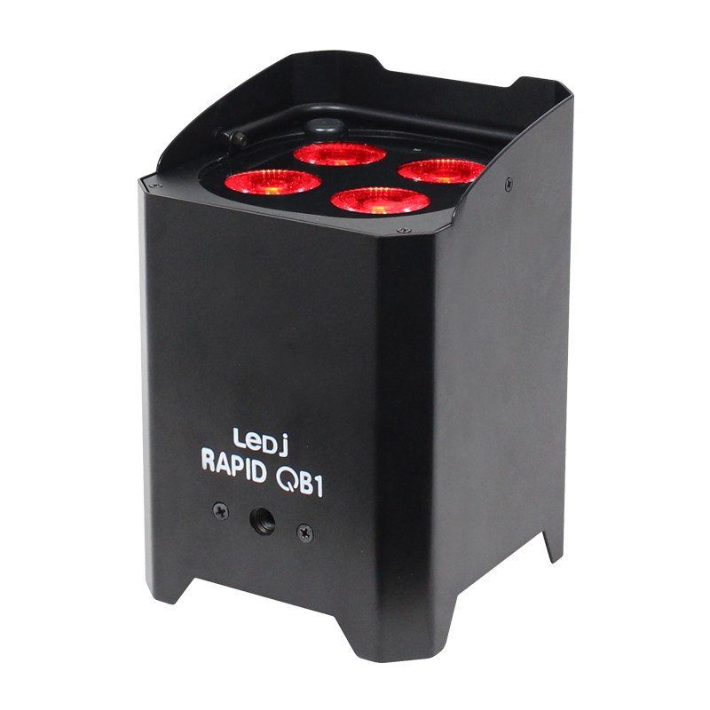 LEDJ QB1 HEX Uplighter 4x12W Quad Color LEDs RGBWAUV - W-DMX
