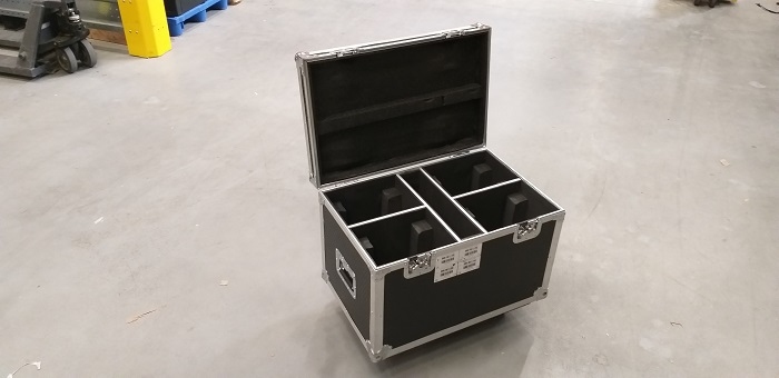 LIGHT INC Set van 4x MH-740 Wash met Flower Effect inc. Case