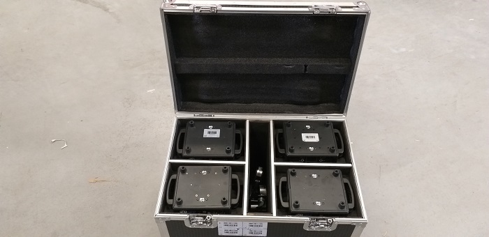 LIGHT INC Set van 4x MH-740 Wash met Flower Effect inc. Case