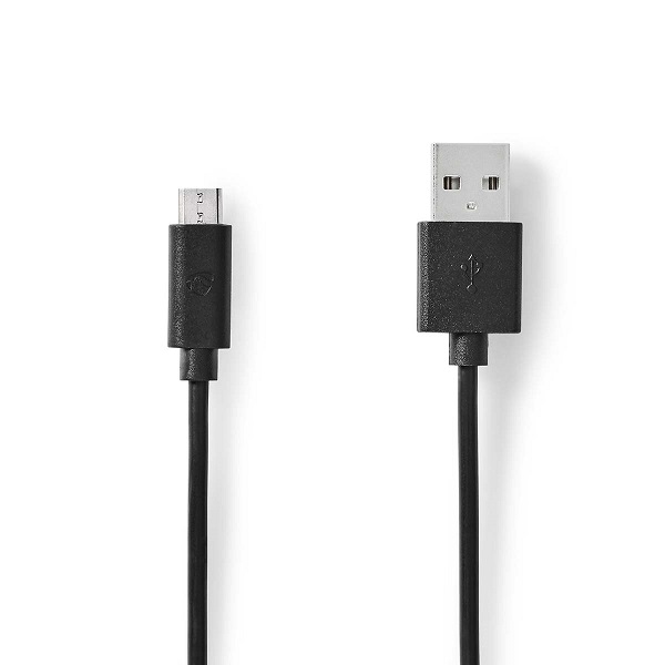 NEDIS CCGP60500BK20 USB 2.0 Kabel - A Male / Micro B Male Zw