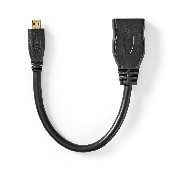 NEDIS CVGP34790BK02 High Speed HDMI-kabel met Ethernet 0,2m
