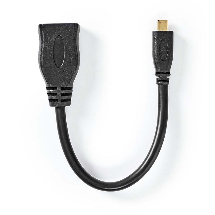 NEDIS CVGP34790BK02 High Speed HDMI-kabel met Ethernet 0,2m