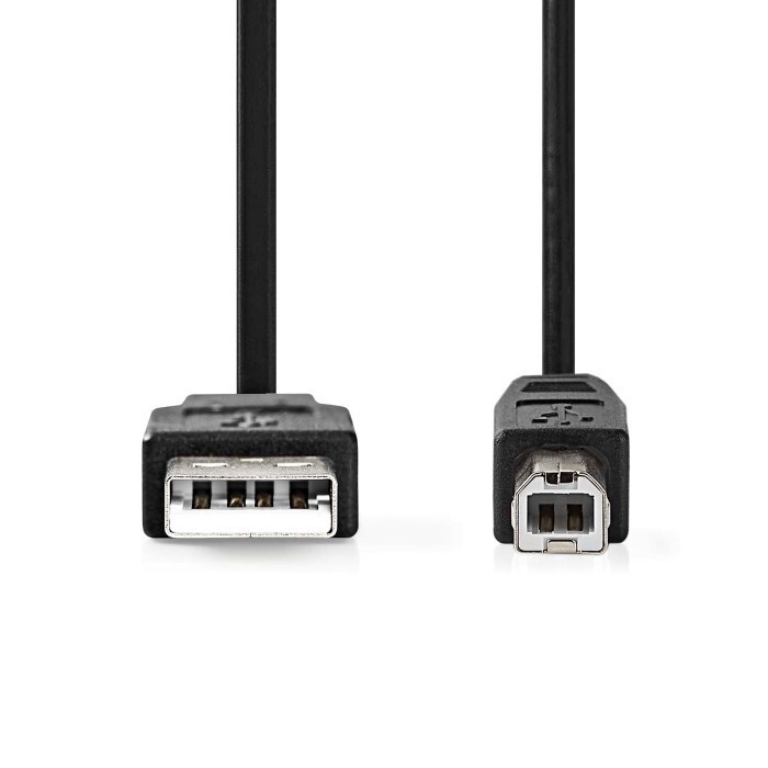 NEDIS USB-Kabel USB 2.0 - USB-A Male USB-B Male