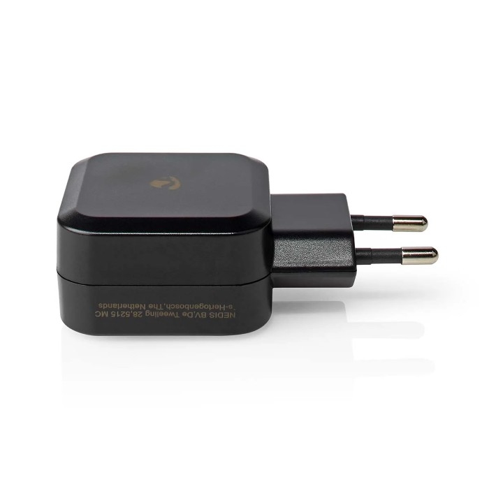 NEDIS WCHAU484ABK Oplader 24W - 2 x 2.4A - 2 Outputs USB-A