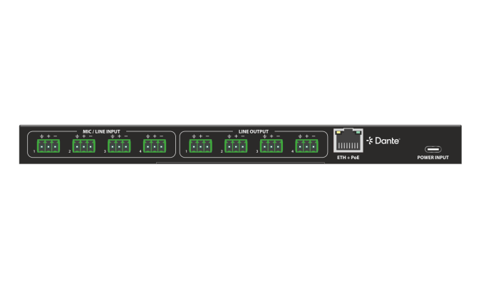 NEWHANK Brick 4x4 Dante Audio Interface