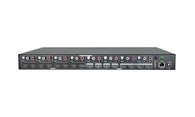 NEWHANK HM8x8 Matrix Switcher met Audio Matrix