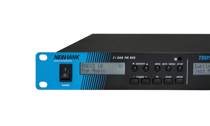 NEWHANK Triple Radio 3x Onafhankelijke DAB / FM RDS Tuners