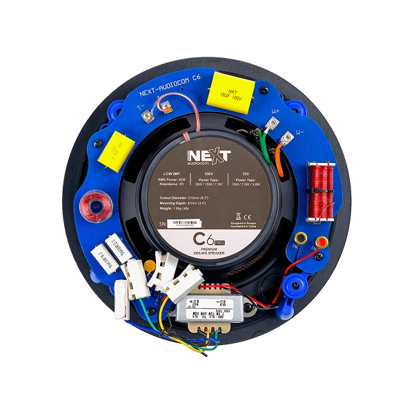 NEXT AUDIOCOM C6 Pro Inbouw Plafondspeaker (wit)