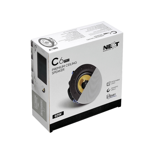 NEXT AUDIOCOM C6 Pro Inbouw Plafondspeaker (wit)
