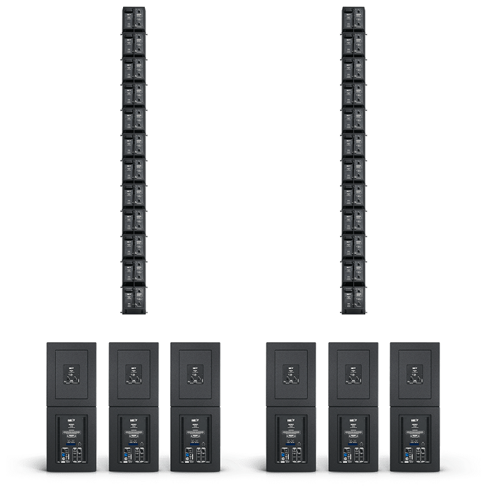 NEXT Audiocom Moka Line Array Systeem - Giant - Zwart
