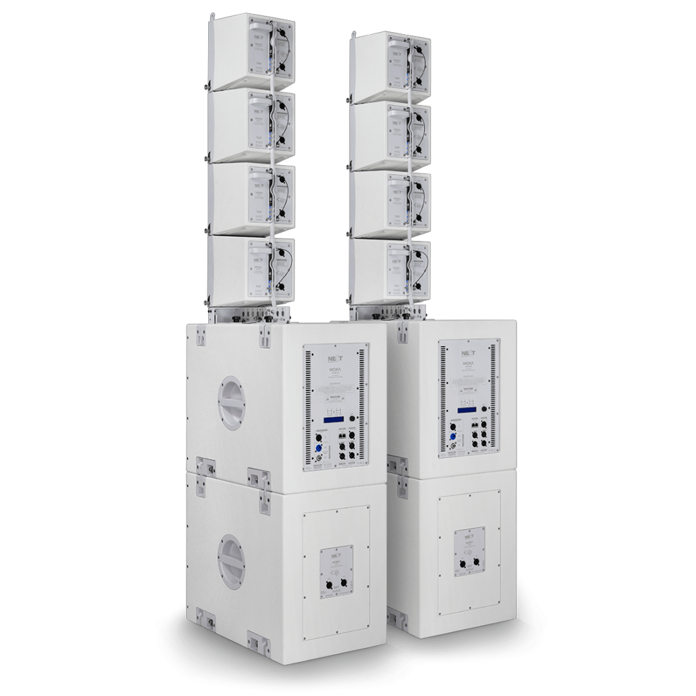 NEXT Audiocom Moka Line Array Systeem - Medium - Wit
