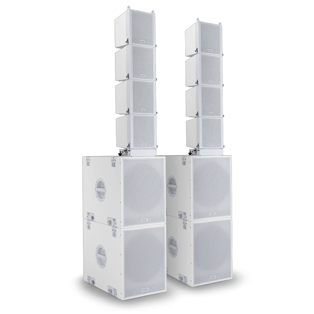 NEXT Audiocom Moka Line Array Systeem - Medium - Wit
