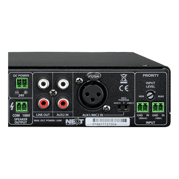 NEXT Audiocom MX120 Compacte Mengversterker met Bluetooth
