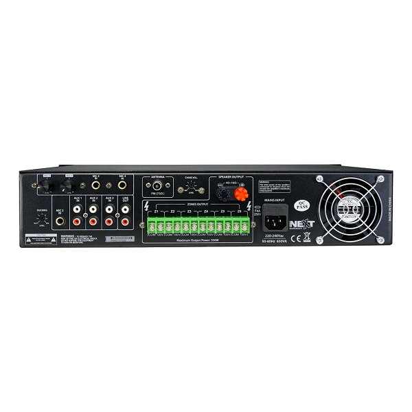 NEXT AUDIOCOM MX350 Mengversterker 6 zones 350W