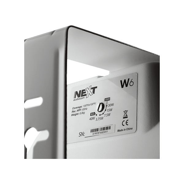 NEXT AUDIOCOM W6 2x Opbouw luidspreker (wit)