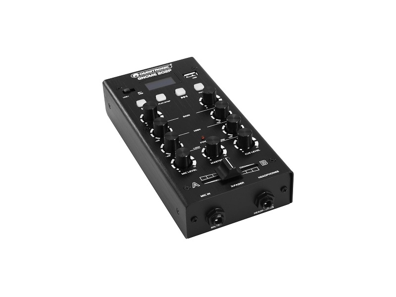OMNITRONIC GNOME-202P DJ mixer 2-kan. Bluetooth, MP3 player