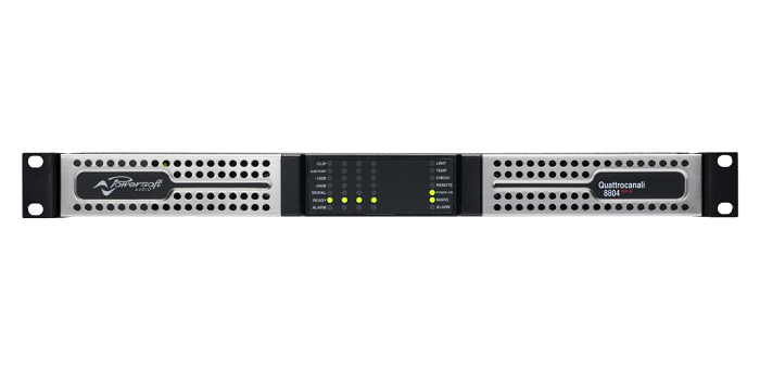 POWERSOFT Q8804 DSP+D Installatie  eindversterker 4-kanaals