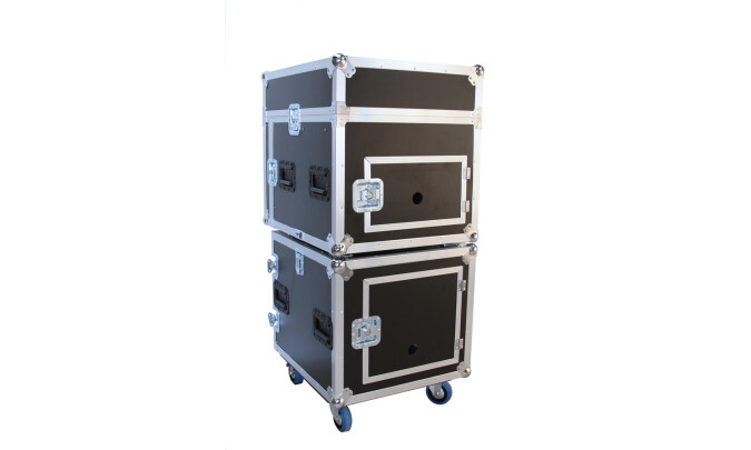 PRODJUSER SLANT 1612+ Dubbele / Split Flightcase