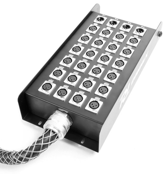 RH CONNEX  CX166 STAGE SNAKE 24-IN 4-OUT XLR 30 Meter