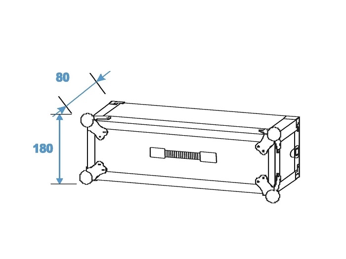 ROADINGER Effect Rack / Flightcase 3U 19 inch