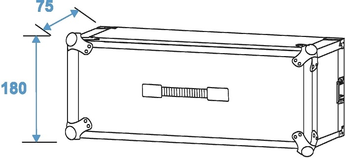 ROADINGER Effect Rack / Flightcase 3U 19 inch