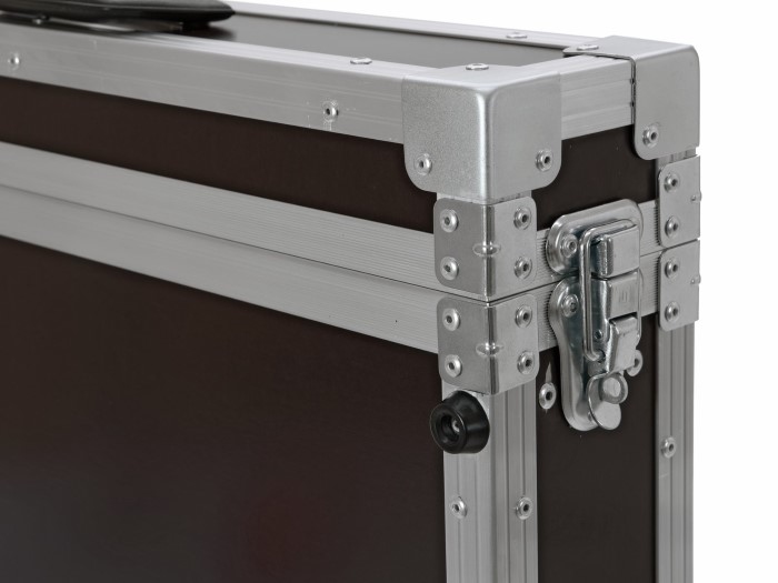 ROADINGER Flightcase Pro-versie 25 cm inbouwdiepte 2 HE