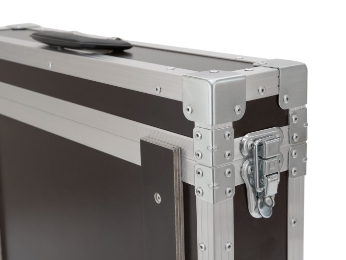 ROADINGER Flightcase Pro-versie 25 cm inbouwdiepte 2 HE